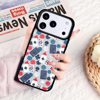 Playing Card Poker Phone Case For IPhone 17 16e 15 14 13 12 11 Pro Max Air Mini Soft Protective Cover iPhone17 Pro Max