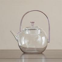 700ML Exquisite Heat Resistant High Borosilicate Glass Teapot Household Brewing Herbal Green Tea Pot Tea Maker Kungfu Tea Set rožinė