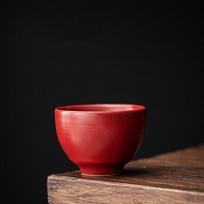 45ml Kung Fu tea set, teacup, small tea bowl, ceramic retro tea cup, small tea tasting cup, single cup, master cup 45ML raudona