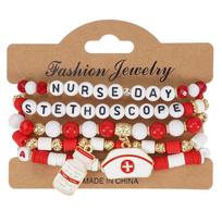 Cute Nurse's Day Bracelet Set: Creative Bracelets for Girls