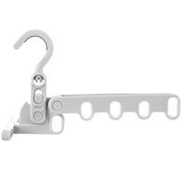 Portable Foldable Travel Hanger Folding Clothes Drying Rack Travel Hangers Hanging Rack with 4 Holes for Hotel Camping Travel