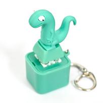1PC Lizard Fidget Toy Keyboard Clicker Led Lights Type-C Rechargeable Lizard Button Keychain With Sound Portable Stress Reliever