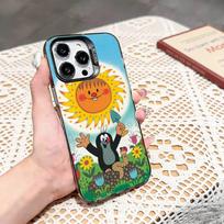 Cartoon Littles Mole  Phone Case For iPhone 17,16,15,14,13,12,11 Plus,Pro Max,XS,Colored silver phone case iPhone12PRO
