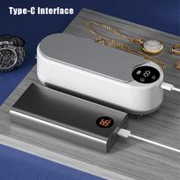 Ultrasonic Jewelry Cleaner Machine Multifunctional Glasses Cleaner Portable Cleaning Machine USB Rechargeable for Ring Necklaces United States