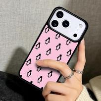 Capa Case for iPhone 17 Air 16 Pro Max 15 Plus 11 13 Mini 14 12 Back Phone Cover Cute Penguin Pattern iPhone17 Pro Max