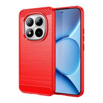 For Redmi note 15 Pro Plus 5G Cover Case Redmi Note 15 Pro+ Fundas Coque Shockproof Silicone Phone Bumper Redmi Note 15 Pro Plus Redmi note 15 pro+ 5g raudona