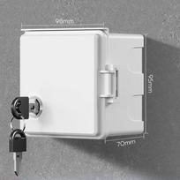 Lauko kištukinis dėklas 86 tipo Elektromobilio įkrovimo kištukinio lizdo užrakinamas dėklas Elektros vandeniui atsparus dangtelis balta