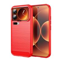 For Xiaomi 17 Pro Max Case Xiaomi 17 Pro Max Cover Funda Coque Soft Silicon Shockproof TPU Phone Bumper Xiaomi 17 Pro Max Xiaomi 17 pro max raudona