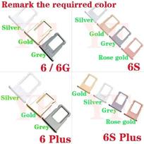 Sim Tray Holder For Iphone 6 6S 6G Plus SIM Card Tray Slot Holder Adapter Socket Repair Parts 6S Silver