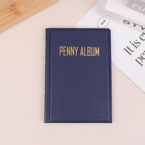 5 Colors 108 Pockets Coin Collection Holder Coin Storage Album Stamps Collection PVC Penny Organizer Display Storage Supplies mėlyna