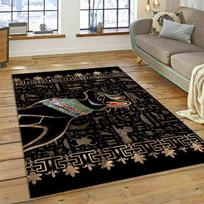 Egyptian Eye of Horus Area Rug for Living Room Bedroom Decor Anti-slip Mat Ancient Pharaoh Symbol Carpet for Home Design 40X60CM