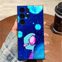 I-InvaderES Alien Z-ZIM Phone Case For Samsung S25,S24,S21,S22,S23,S20,Ultra,S26,Plus,Fe,Note,5G Black Cover Samsung S25ULTRA