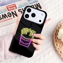Neon Light Phone Case For IPhone 17 16e 15 14 13 12 11 Pro Max Air Mini Soft Protective Cover iPhone 14 Plus