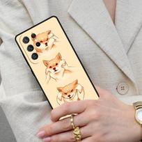 Shiba Inu Cute Cartoon Art SOFT Cell Phone Case for Samsung Galaxy S26 Ultra S25 S24 S23 S22 S21 S20 Note10 Cover Galaxy S20+ 5G