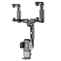 360° Car Phone Holder Rearview Mirror Mount Bracket Navigate Gps Mobile Stand Clip Foldable Adjustable Car Cell Phone Support juoda