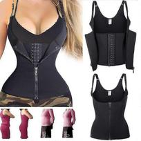 Women Zipper Body Slimming Shapewear High Waist Trainer Abdomen Belt Underwear S
