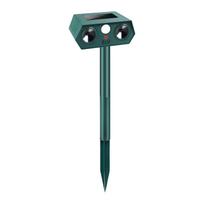 Solar Powered Ultrasonic Pest Repeller with Infrared Motion Sensor High Power Animal Deterrent Outdoor Waterproof Electronic Rodent Repellent One Size