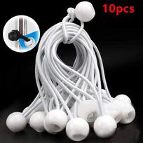 10pcs Bungee Ball Tarps Canvas Tarpaulin Flagpole Ties Cord Ends Elastic Rope Lace Fixed Boat Pole Camping Tent Accessories