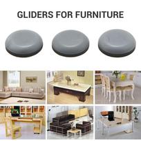 ABBY-25Mm Furniture Glides Self Adhesive Chair Leg PTFE Sliders For Furniture Easy Movers (Round)
