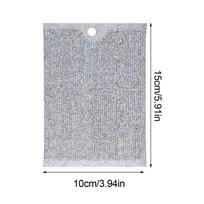 Multipurpose Wire Dishwashing Rags 5 Pieces Non-Scratch Wire Dish Cloths Self-Draining Pads Scrubber Portable Cleaning Tools For