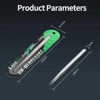 YCS OK-01 Precision Long Sharp Tips Tweezer Anti-rust Phone Screws Jump Wire Clamping Phone Maintenance Repair Tool