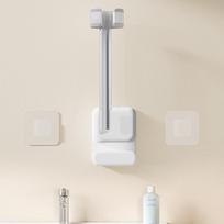 Hair Dryer Organizer Adjustable Wall Storage Rack Hands-Free Holder Stand Drill-Free Organizer For Home Bathroom Apartment balta