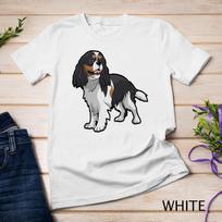 Cute Tri-Color Cavalier King Charles Spaniel Premium Unisex T-Shirt Mens Womens Tees Top S