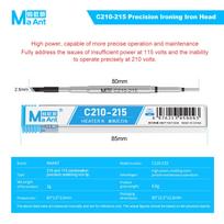 MaAnt C210-215 Precision Soldering Iron Tip Manual Tool Combination High Power Anti-Oxidation for Mobile Phones Repair tools kit 1PCS