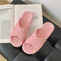 Ladies' Slippers Home Anti Slip Summer Indoor Cool Mop Flat Bottomed Simple One Word Slippers Women's Outdoor Wear 36-37
