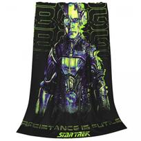 Stars Treks The Next Generation Resistance Is Futile Borg Flannel Throw Blankets Blankets for Bed Office Warm Bedding Throws 30x40in