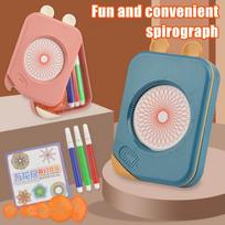 Drawing Set for Kids Plastic Painting Template Ruler Kit Gears Spiral Drawing Tool Educational Toys