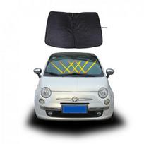 Black Car Sun Shade Windshield Window Sunshade Cover For Fiat 500 2010-2024
