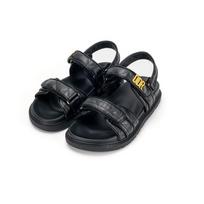 Vieta! Klasikiniai apvalūs universalūs Velcro platforminiai romėniški sandalai madingi atsitiktiniai sportbačiai žodis su sandalais 35 juoda
