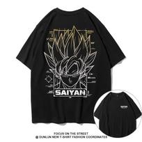 Dragon Ball Sun Wukong and Vegeta Tshirt A Japanese Animerelated Tshirt Is A Trendy Loose Pure Cotton Shortsleeved Tops S