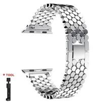 Stainless Steel Band for Apple Watch Ultra 2 Band 49mm 45mm Metal Strap for IWatch Series 10 9 8 7 6 SE 5 4 Bracelet 42mm 41 44 38 40 41 S10-42mm