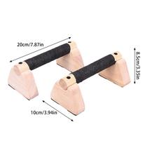 Wooden Push-up Stand Exercise Pushup Board Non-Slip Pushup Bars Calisthenics Handle Fitness Equipment Home Strength Training