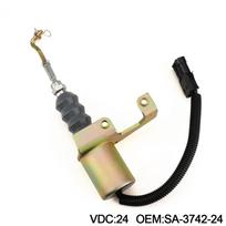 12V/24V Išjungimo Kuro išjungimo solenoidinio vožtuvo komplektai RSV reguliatoriui 3974947 SA-3742-24 1751ES SA-3742-12 Kairės pusės montavimui 24V