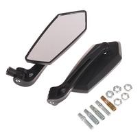 1 Set Abs Plastic Moto Accessories Motorcycle E-Bike Rearview Mirrors Scooter Electrombile Back Side Mirror 8Mm 10Mm White glass