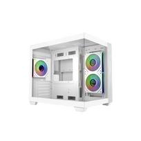 Korpusas Cooler Master Elite 481 Wood, ATX, Skaidrus šoninis skydelis, 3x 120mm ARGB ventiliatorius, White | E481-WHNN-S00 | 4719512160824