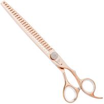 Geib Crystal Gold Chunker 8.5 - vienpusės retinimo žirklės aukso spalvos, 26 dantų