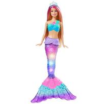 Barbie Water Play Doll Sparkling Mermaid with Glowing Tail Ages HDJ36 - - 3+
