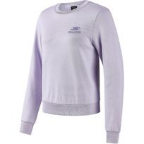 Skechers Basic Sports Series Casual Warm Crew Neck Pullover Sweatshirt Women sweatshirt Misty-Purple P424W167-04PG S
