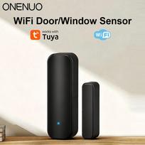 Tuya WiFi Window Door Sensor Smart Life Home Security Alarm System Voice Control Via Alexa Google Home Smart White or Black juoda