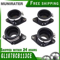 Fit for 81-83 Suzuki 4 Pcs GS550/650 Intake Manifold Carb Boot Kit Right &Left