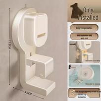 MARYYA Suction Cup Wall-Mounted Basin Hook pieno baltumo spalva/1 pakuotės spalva