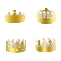 Set of 20 King Crown Party Hats in Gold Adjustable Design for All Ages Perfect for Weddings and Costume Celebrations 20PCS