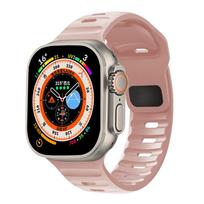 Silicone Strap For Apple Watch ultra2 Band 44mm 49mm 45mm 41-46-42mm 40mm sport correa bracelet iwatch Series 10 7 6 se 3 8 9 11 38 40 41mm S10-42mm