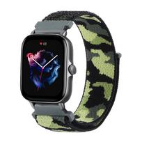 Strap For Amazfit GTS/2/2e/3/GTS2 Mini/GTR 42mm/47mm/GTR2/3/Pro strato 20/22mm nylon Camouflage Bracelet Amazfit bip strap Amazfit GTR 47mm armijos žalia spalva