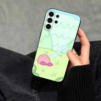Cartoon Pink Pixel K-Kirbys-KK Phone Case For Samsung S25,S24,S21,S22,S23,S30,Ultra,S20,Plus,Fe,Soft Silicone Black Cover Samsung S26ULTRA