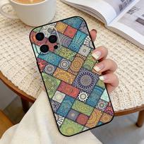 M-Mandala flower totem    Phone Case For iPhone 17, 16,15,14,13,12,11 Plus,Pro Max, Others Soft Black Cover iPhone17